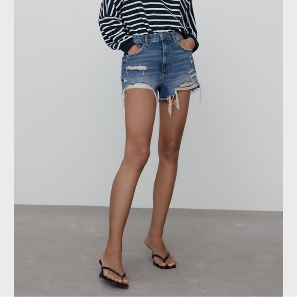 Zara High Waist Shorts - Picture 6 of 10